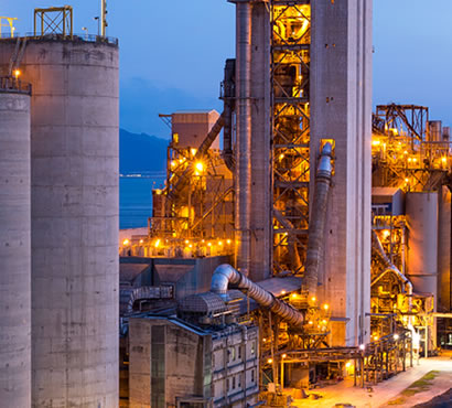 Produits textiles pour les industrie du ciment et du plâtre